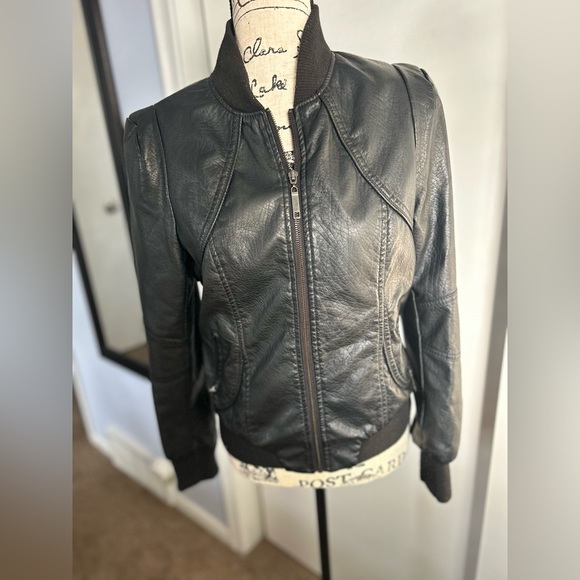 Wet Seal Jackets & Coats Wet Seal Faux Leather Jacket Poshmark